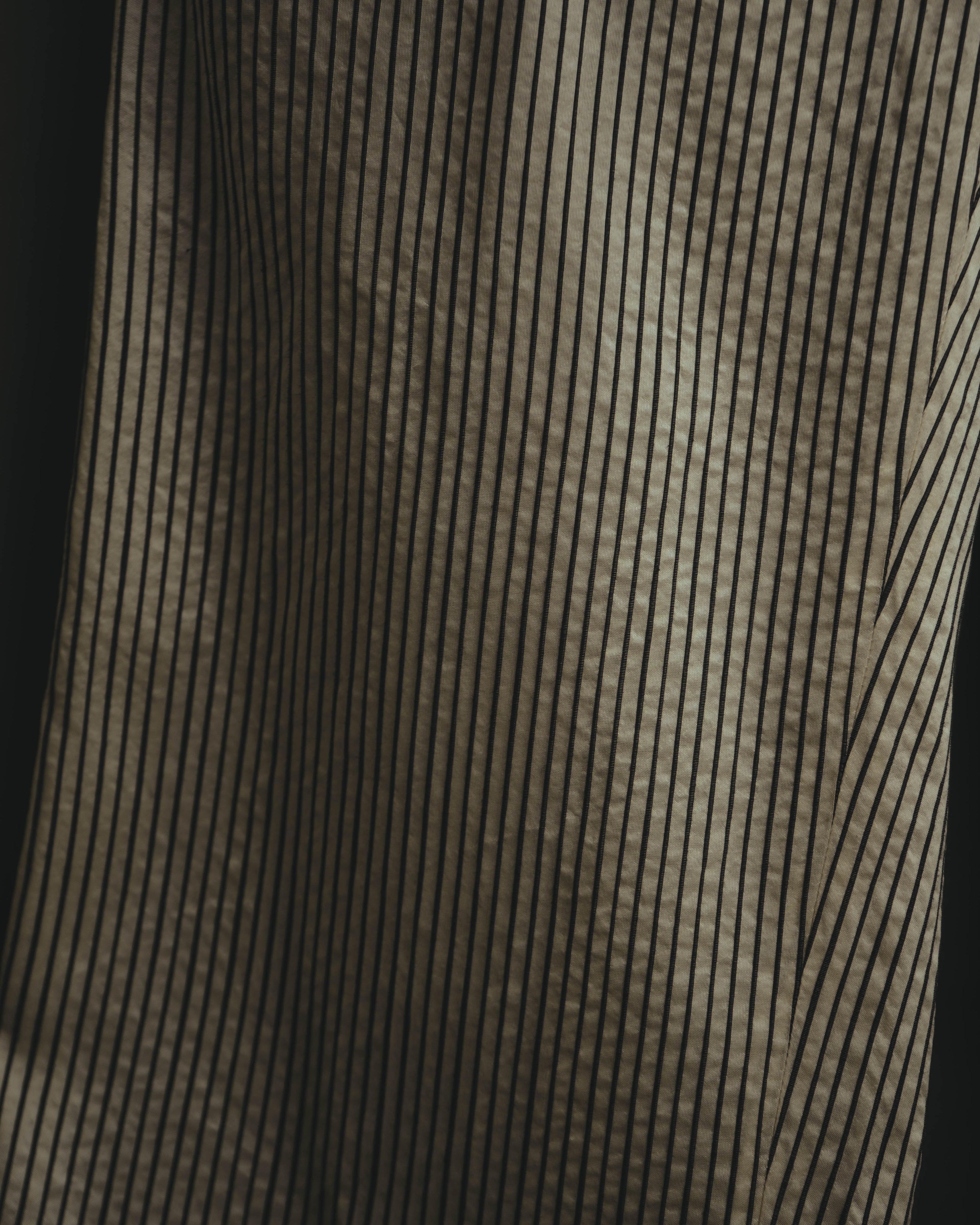 -SPECIAL- “Christian Dior” 20’s silk cotton striped straight trousers