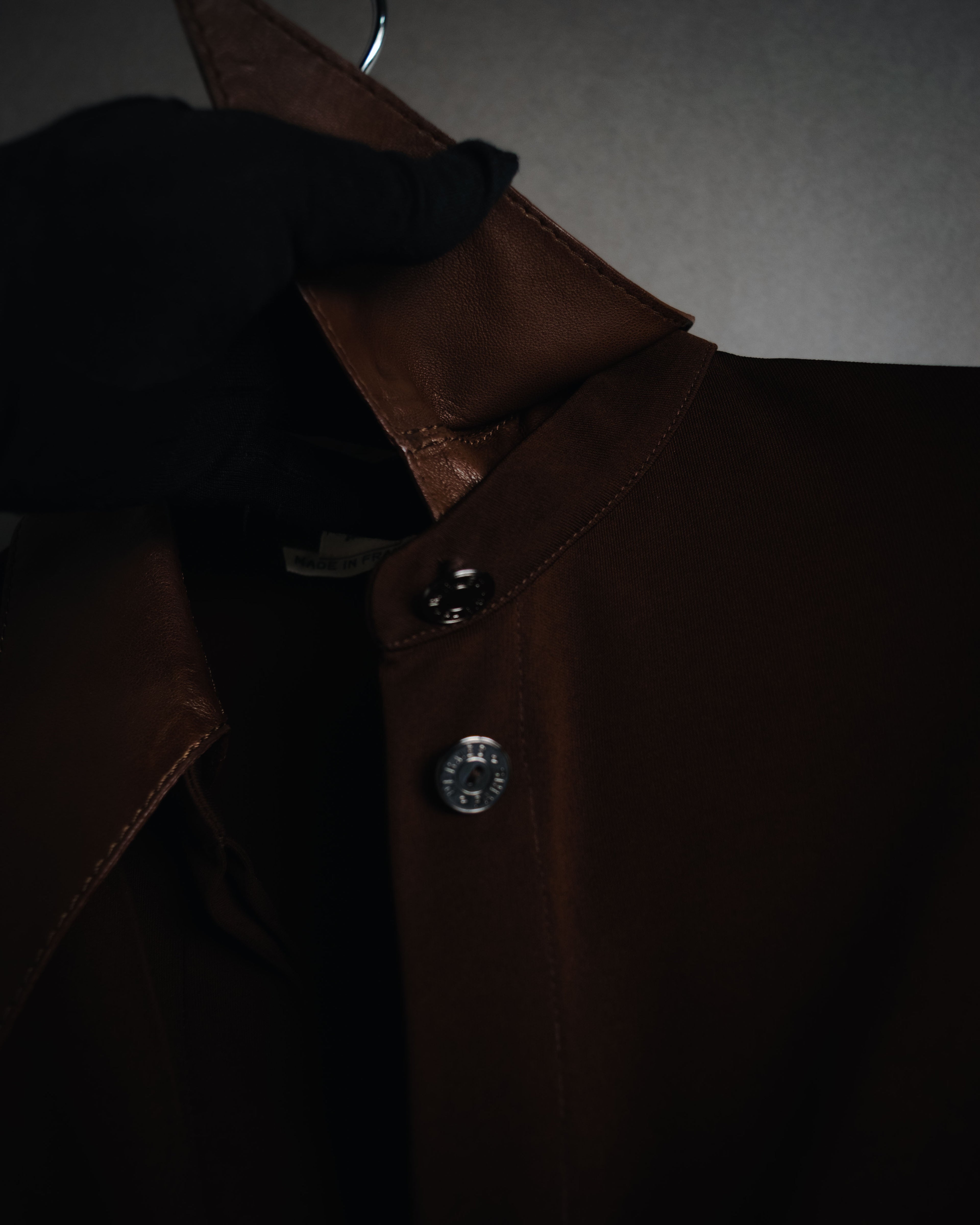 –SPECIAL– "HERMES"
00’s Transformable leather-trim viscose shirt