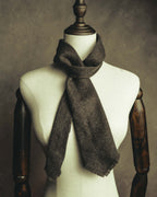 -SPECIAL- "Yves Saint Laurent" 90's-00's Charcoal grey wool textured knit tie