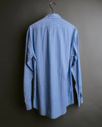 "Hermès" 90's-00's Striped cotton button-down shirt