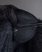 "Y's" 17AW Brushed wool super long knit cardigan