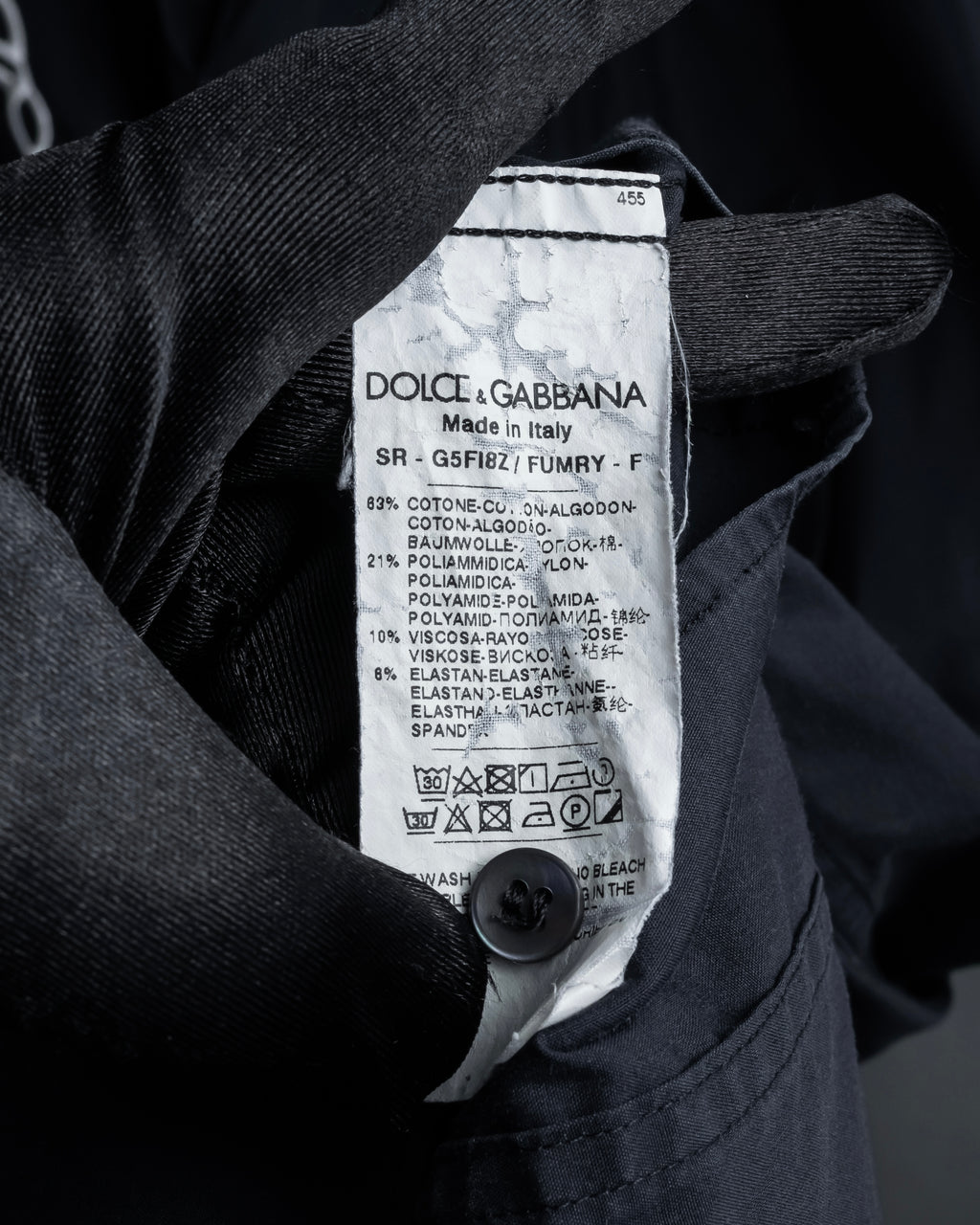 "Dolce & Gabbana" Logo embroidered tie design dress shirt