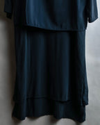 "Maison Martin Margiela" Beautiful draped navy 3-way dress