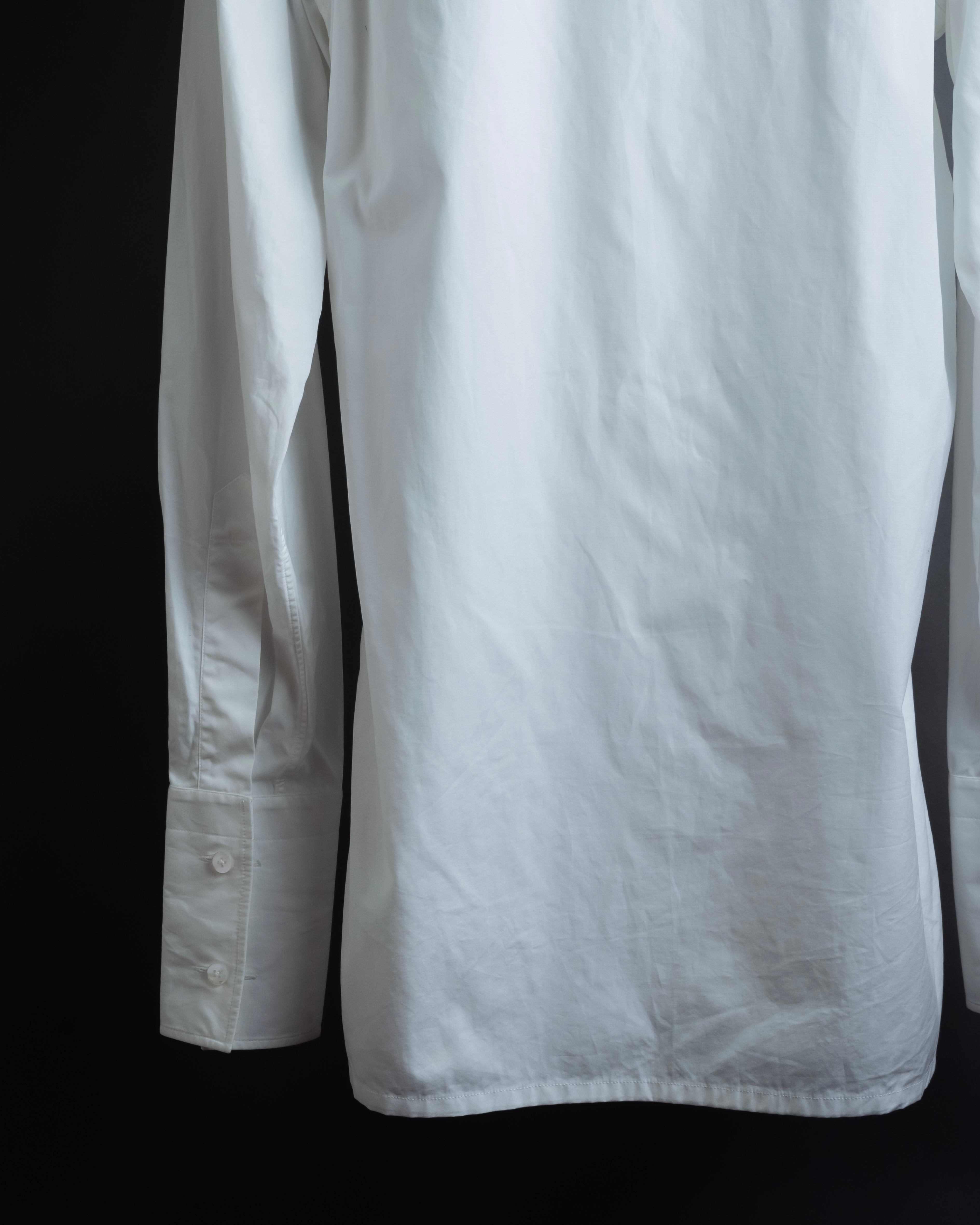 "MAISON MARGIELA" 20AW Long cuff design cotton white shirt