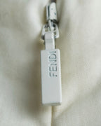 "FENDI" hole pattern and tack designed skirt