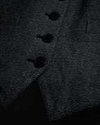 "Christian Dior" 23SS half double-breasted structured gilet