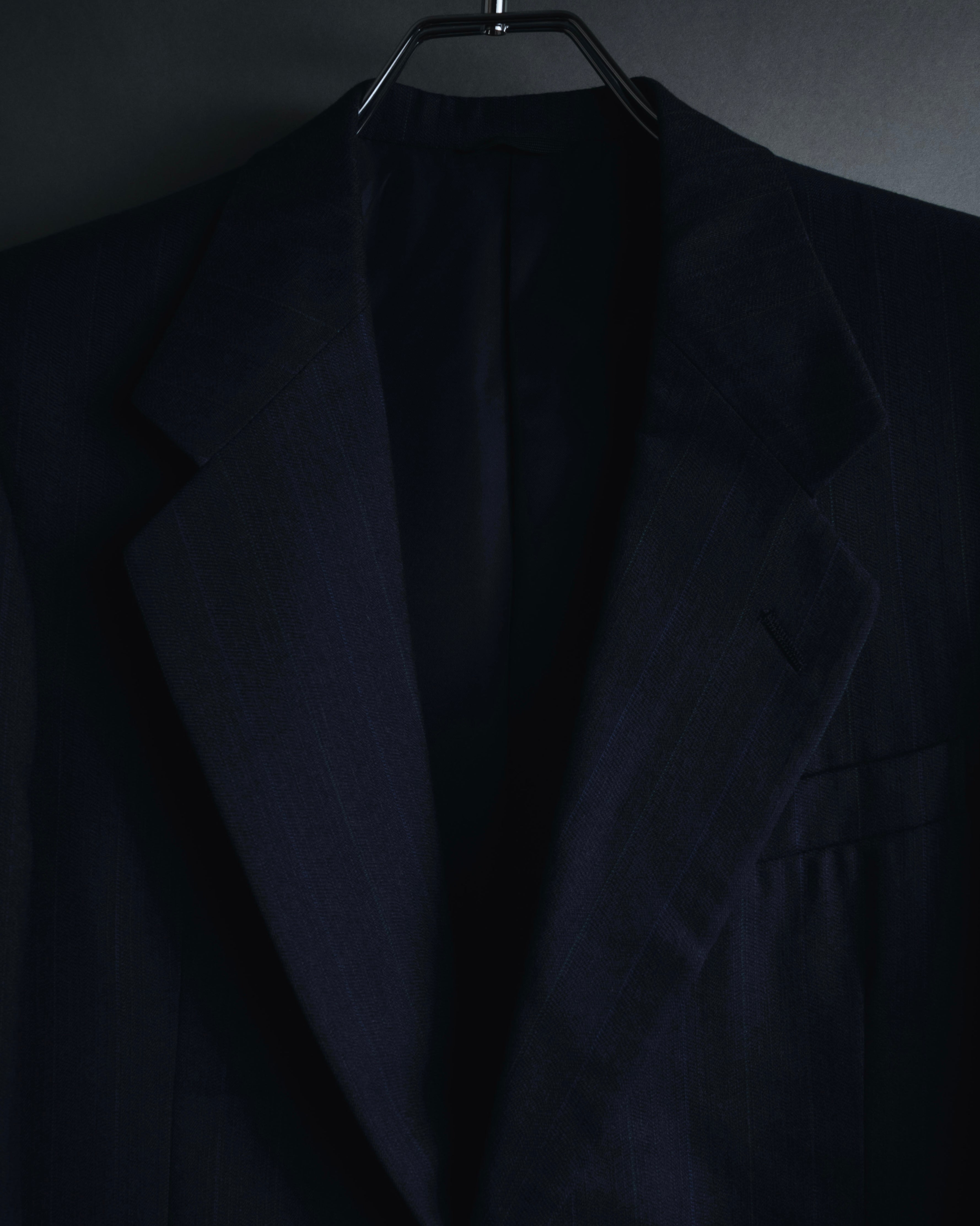 "BALENCIAGA" Tailored Two-Piece Suit Set with Subtle Pinstripes