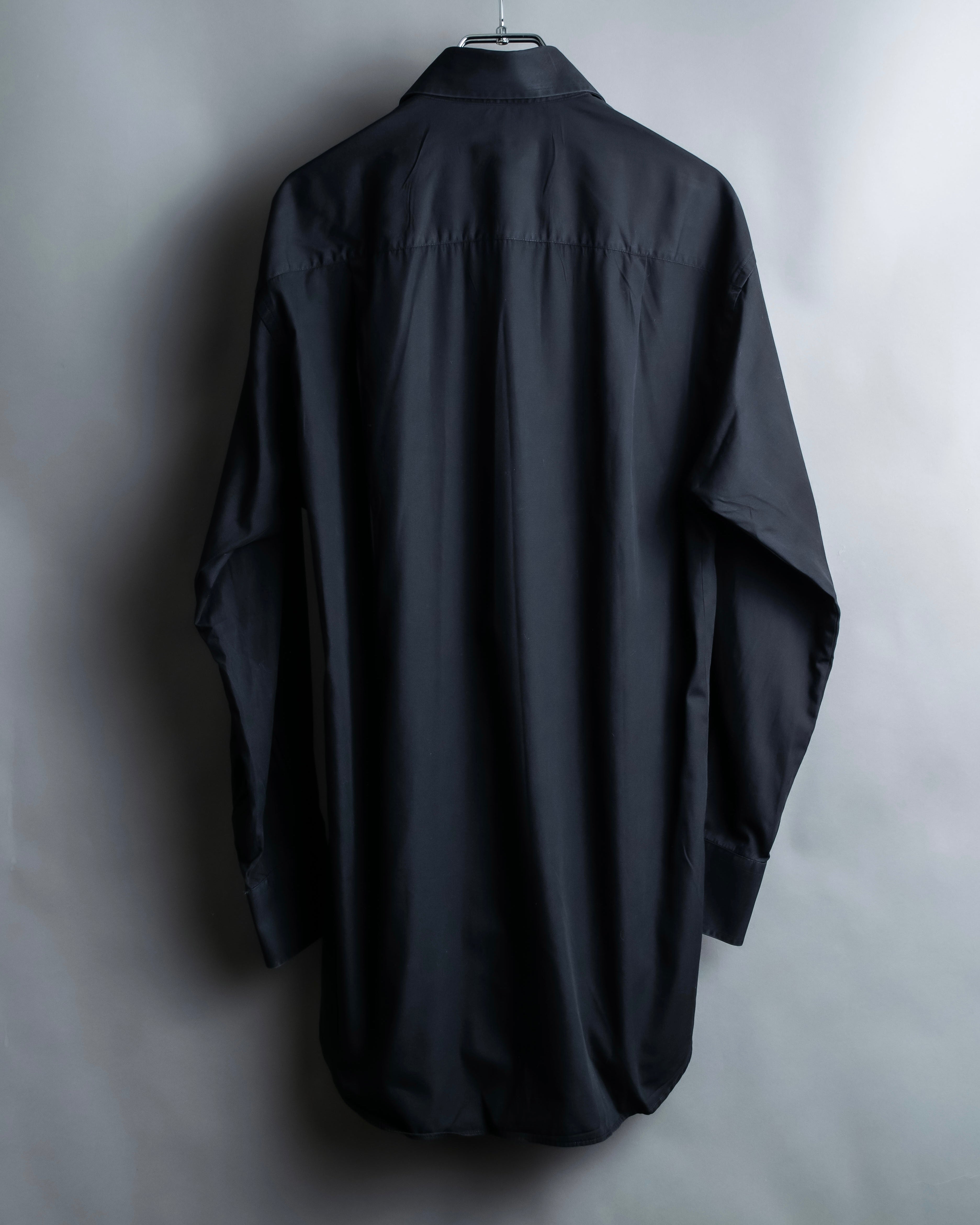 "GUCCI" Horizontal collar oversized shirt