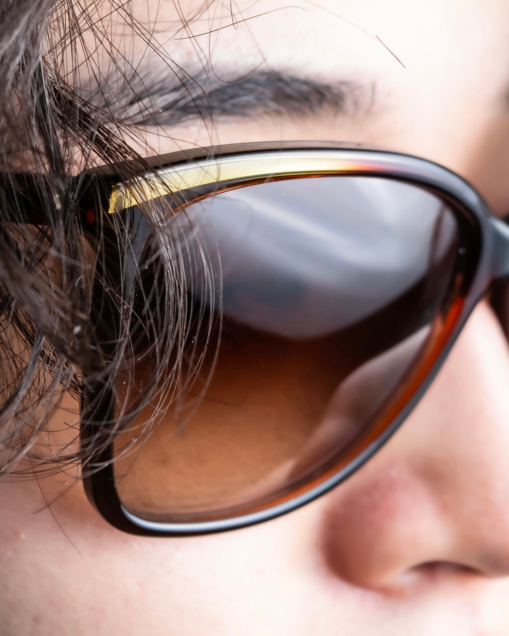 "BOTTEGA VENETA" Butterfly frame tortoiseshell sunglasses