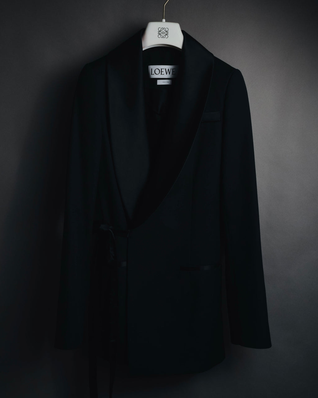 –SPECIAL– "LOEWE"2010’s-20’s wrap-front shawl collar tuxedo jacket