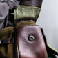 "DAVID&SCOTTI" Buckle design combination material one handle bag