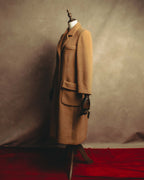 "VALENTINO MISS V" 80's-90's Camel hair single-breasted coat