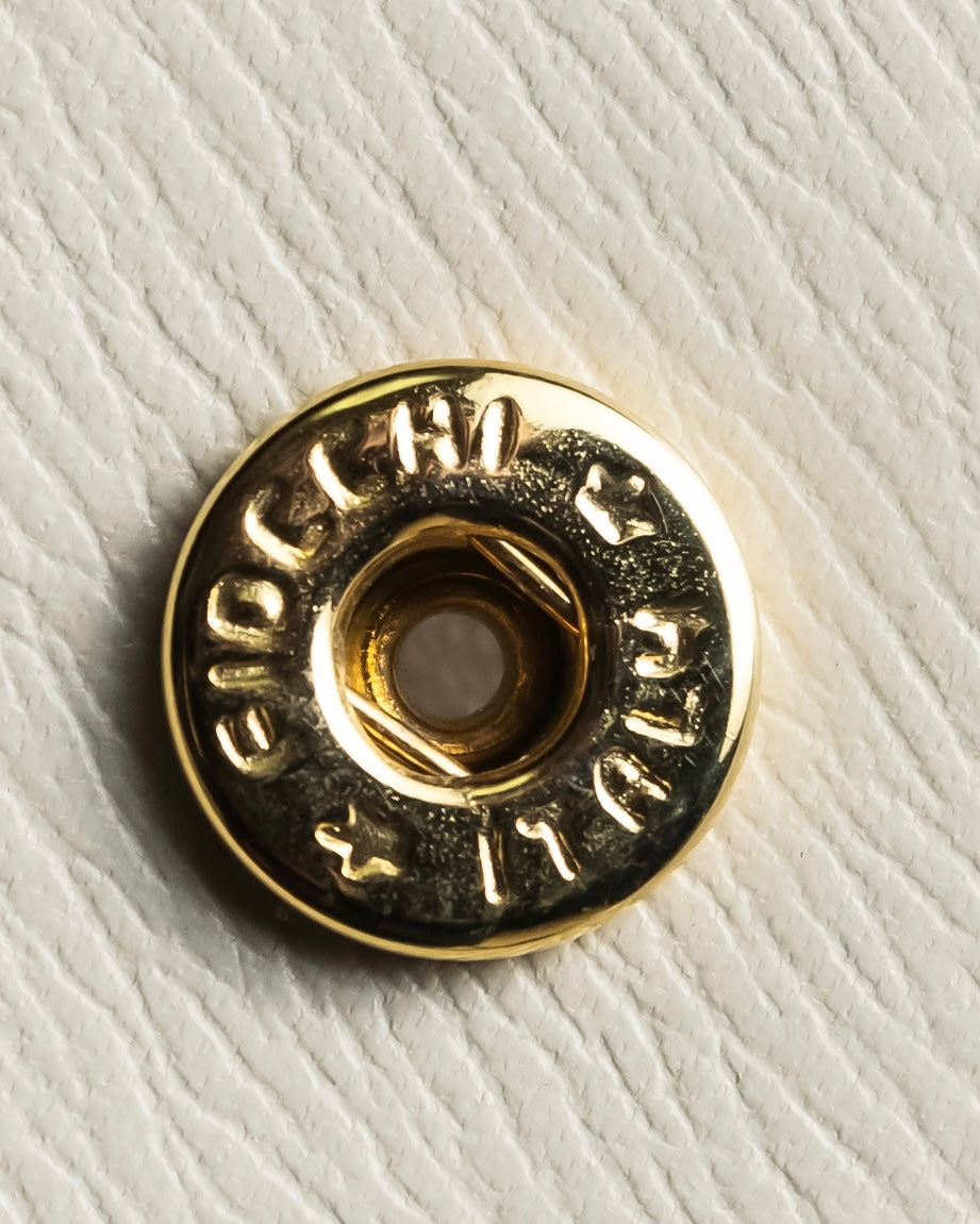 "VALENTINO" Brown & beige combination leather bi-fold wallet