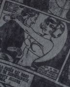 "JEAN PAUL GAULTIER JEANS" American comic book motif sheer short length pullover