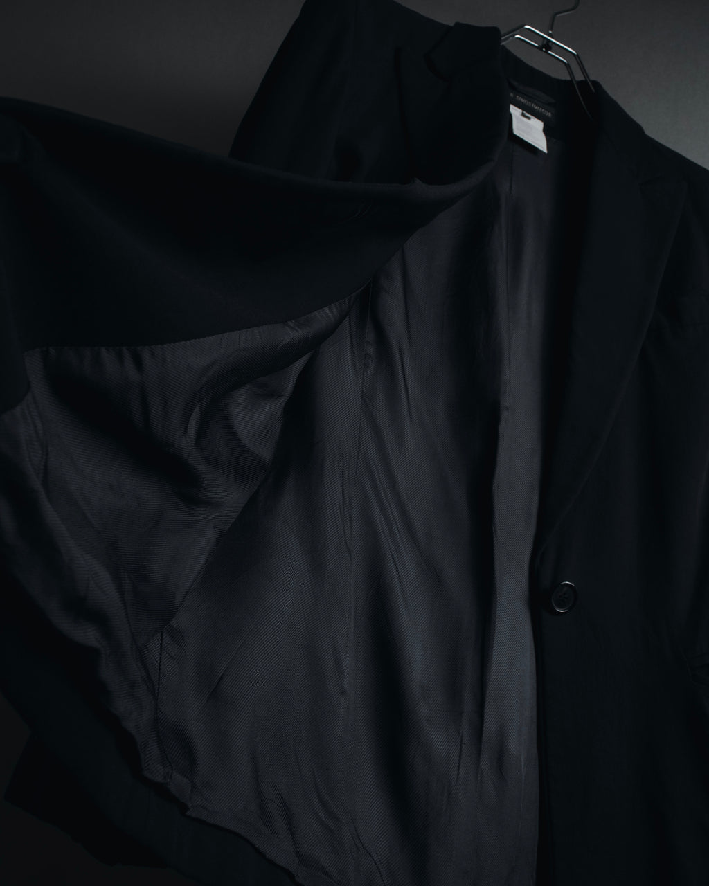 "ANN DEMEULEMEESTER" 90年代-00年代 流体人造丝原羊毛定制夹克