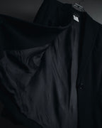 "ANN DEMEULEMEESTER" 90年代-00年代 流体人造丝原羊毛定制夹克