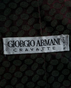 "GIORGIO ARMANI" Oval dot pattern silk twill necktie