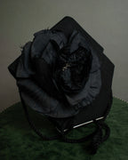 "Christian Dior Boutique Paris" Large flower motif design rope shoulder bag