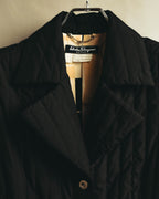 “Salvatore Ferragamo” 00’s-10’s Padded tailored long coat