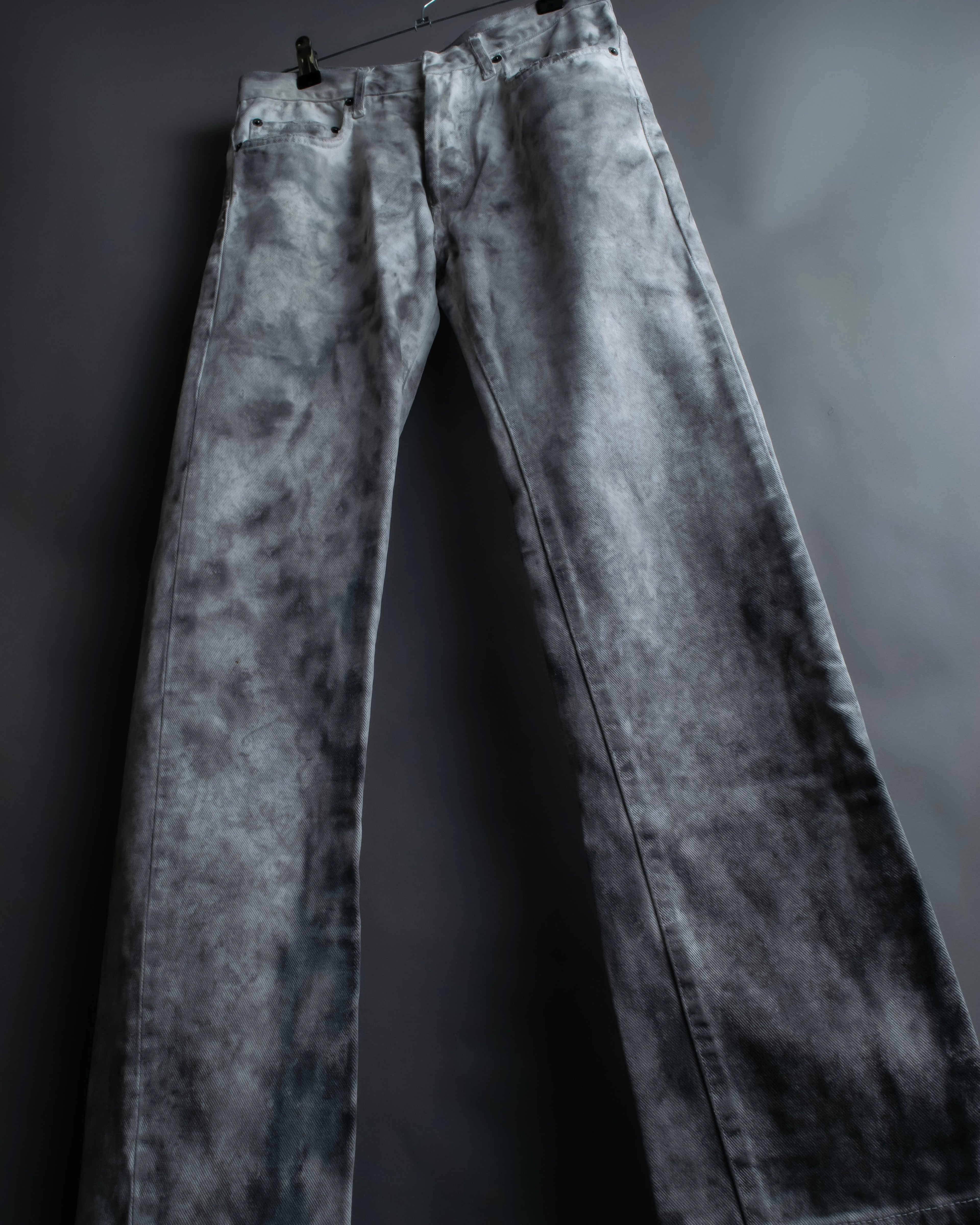 “DIOR HOMME by Hedi Slimane” tie-dye pattern designed denim