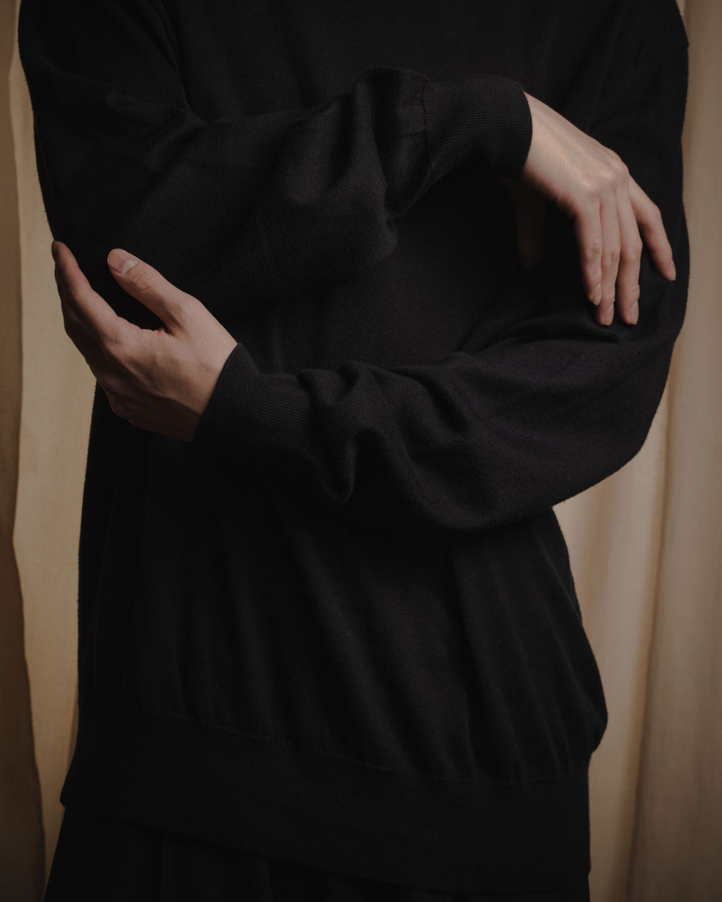 "Loro Piana" Refined high-gauge cotton crewneck knit