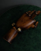 "LOEWE" Anagram logo engraved leather bangle