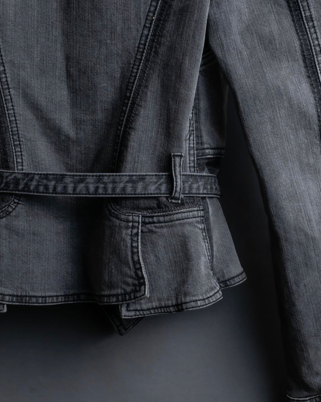 "STELLA McCARTNEY" Multi detail belted denim jacket