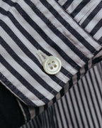 "COMME des GARCONS HOMME" 00's Graphic striped long sleeve shirt