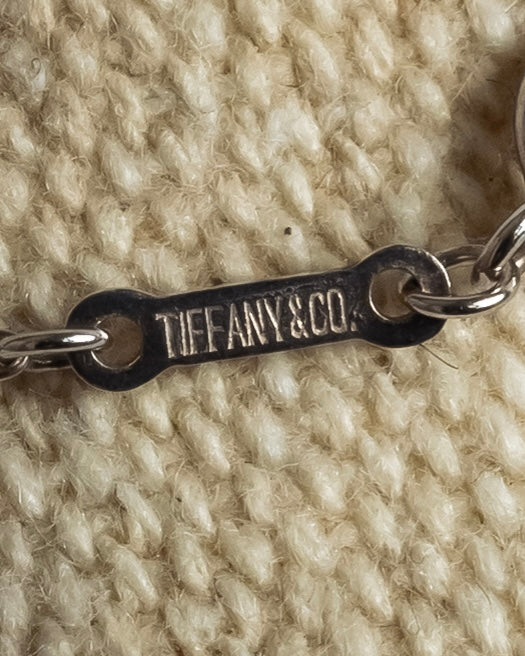 "Tiffany&Co" Elsa Peretti double teardrop motif pendant