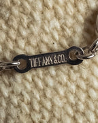 "Tiffany&Co" Elsa Peretti double teardrop motif pendant