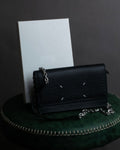 "MAISON MARGIELA" Grained leather chain wallet bag