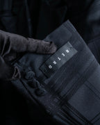 Vintage geometric check oversized tailored jacket