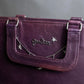 "JEAN PAUL GAULTIER" Horizontal star＆moon chain design purple leather bag