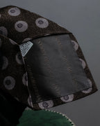 "GIORGIO ARMANI" Oval motif dot silk necktie