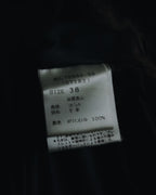 "BIEMME" 00’s striped rabbit fur belted coat