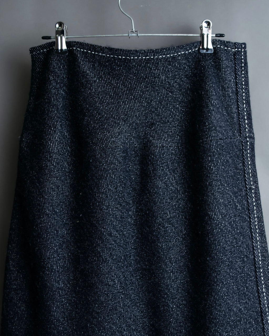 "tricot COMME desGARCONS" Flared silhouette wool cropped skirt