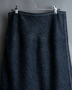 "tricot COMME desGARCONS" Flared silhouette wool cropped skirt