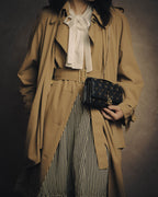 -SPECIAL- “HERMÈS” 90’s-00’s Margiela era draped wool trench coat