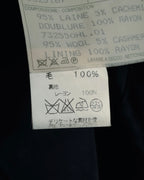 "HERMES" 90’s cashmere blend heritage vip limited tailored jacket