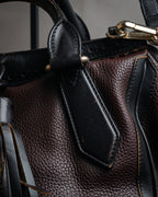 “BURBERRY” 2010’s Brogue tassel leather bag