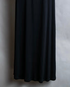 "GIANNI VERSACE" Tassel lace-up design A-line silhouette black dress