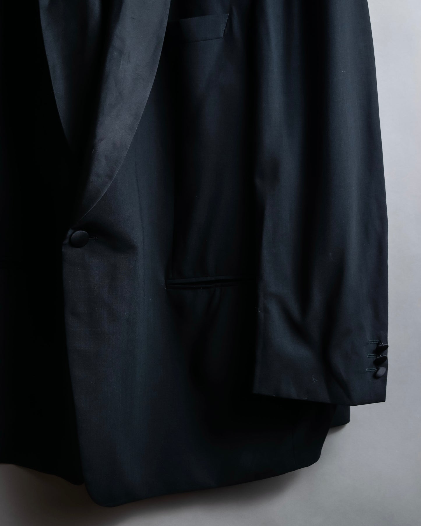 "EDUARD DRESSLER" Shawl collar glossy tuxedo jacket