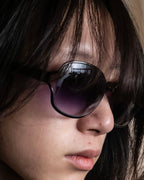 "LOEWE" Anagram logo engraved oval sunglasses