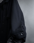 -SPECIAL- "Y's" 15AW Cape design panel oversized stand collar coat