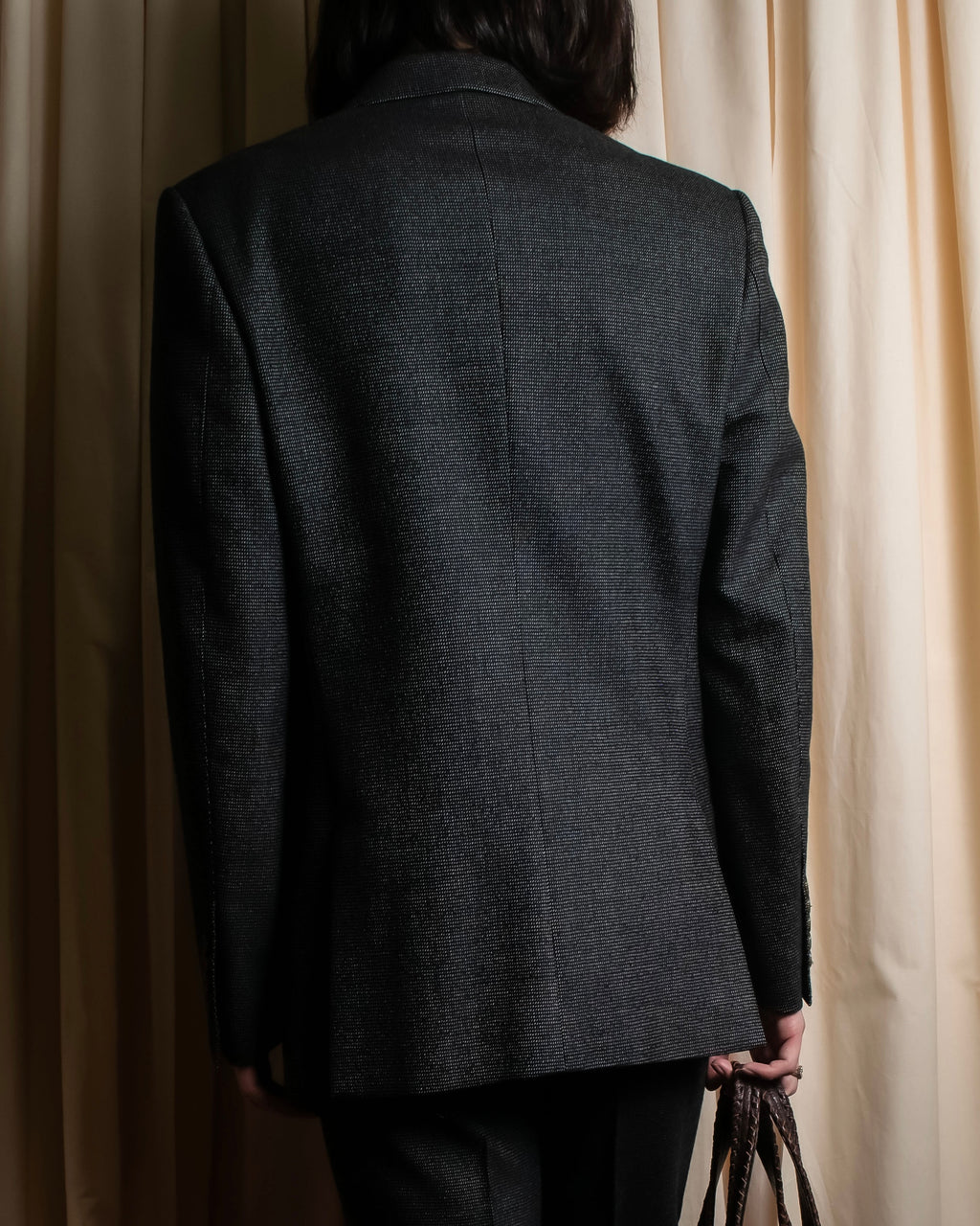 "GUCCI" 90's Tom Ford period bird eye weave set up