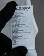 "MAISON MARGIELA" Stitch design net sheer tank top