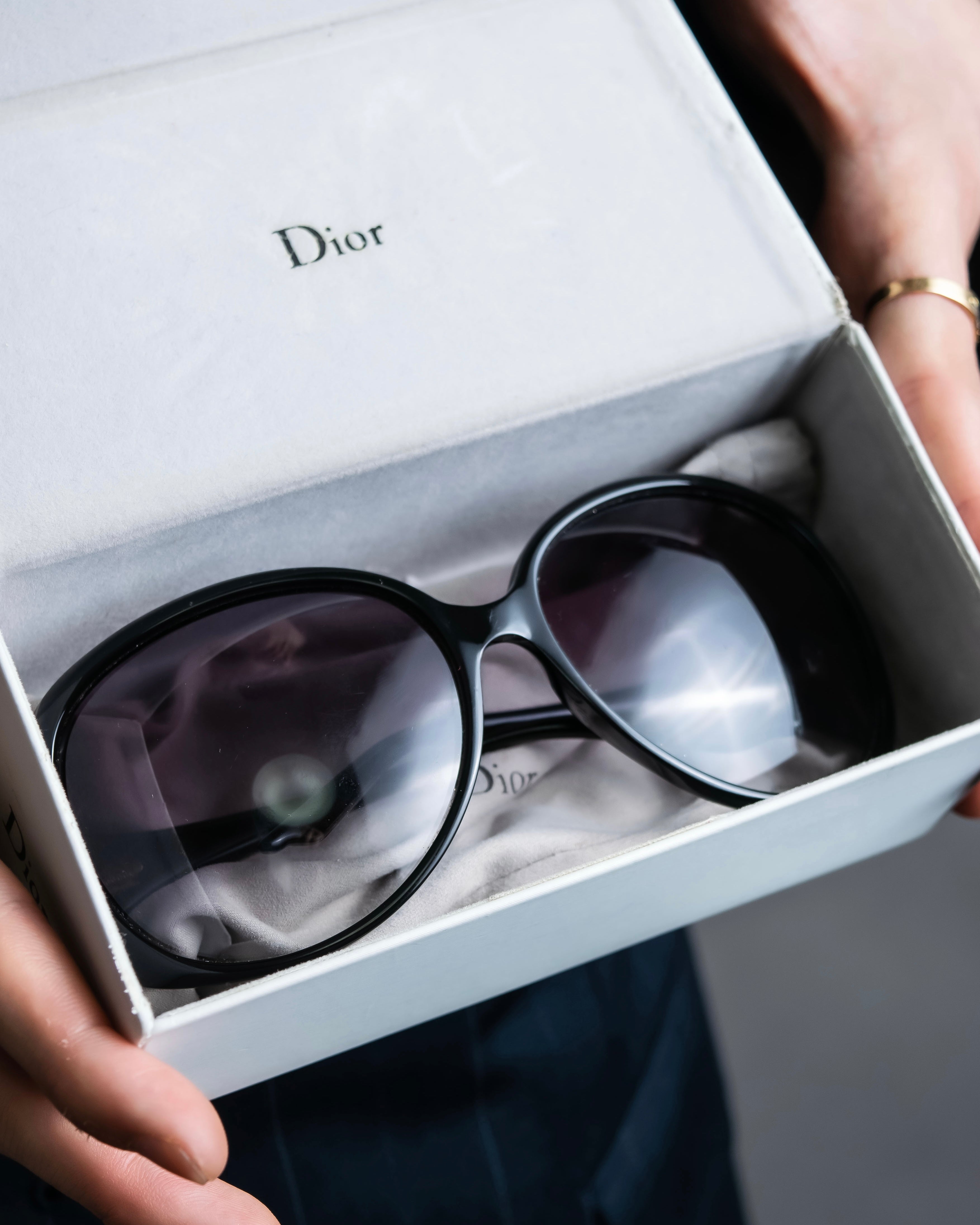 “Dior” Butterfly flame curved surface sunglasses