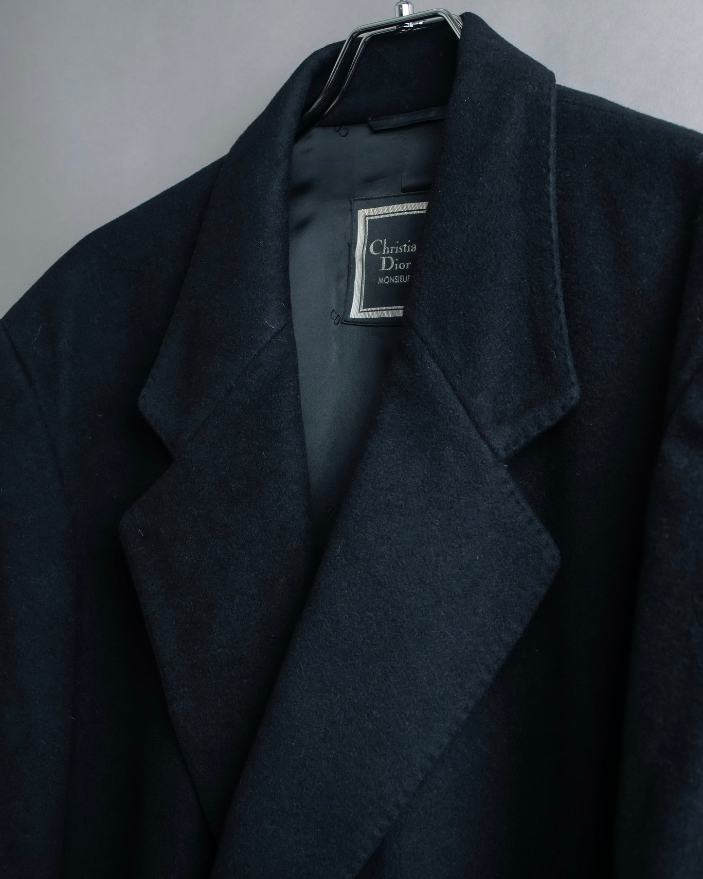 "CHRISTIAN DIOR MONSIEUR" 100% cashmere oversized tailored jacket