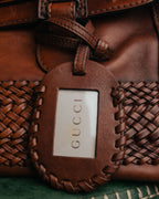 -SPECIAL- “GUCCI” 2016-2021 Archive inspired braided leather top handle bag