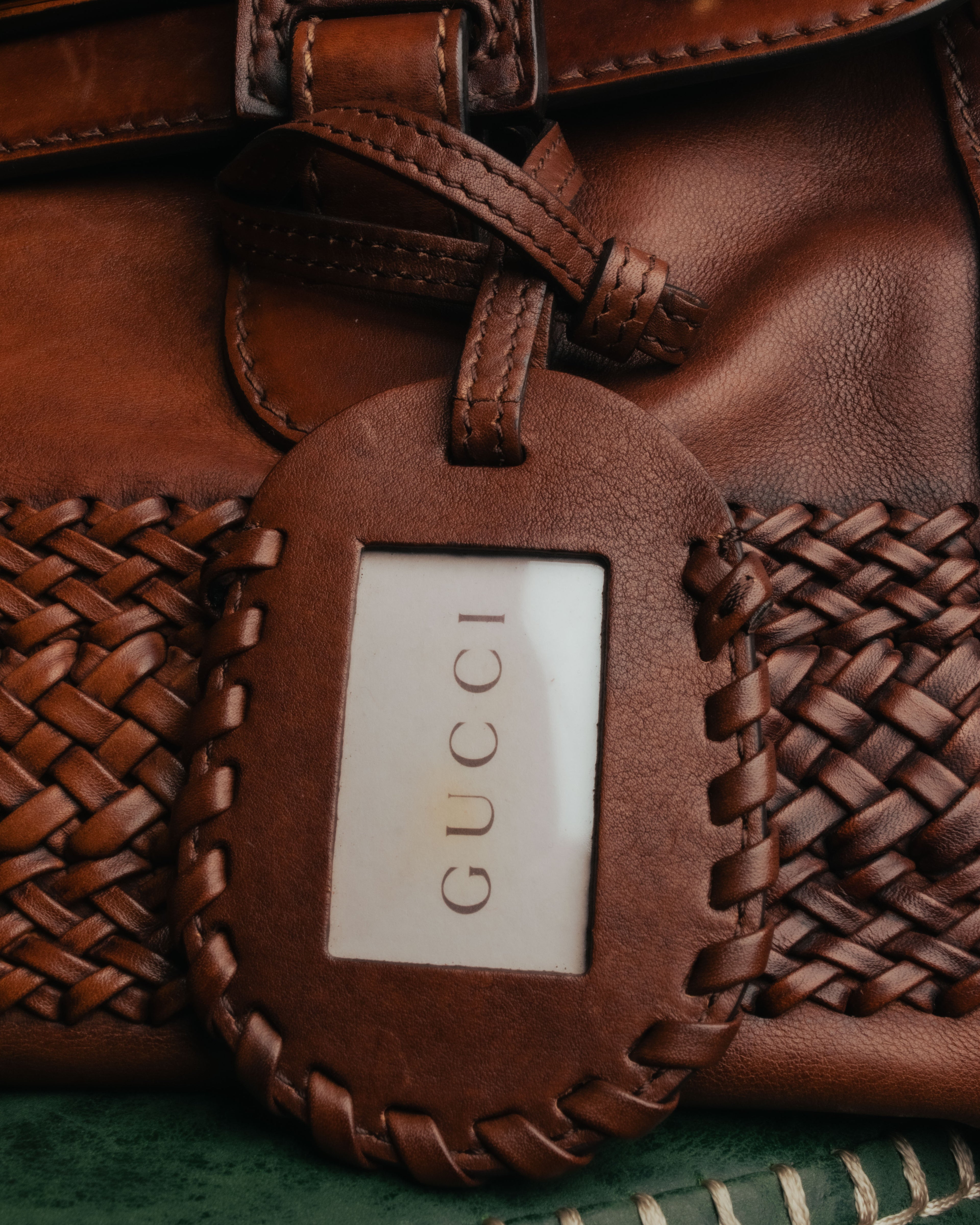-SPECIAL- “GUCCI” 2016-2021 Archive inspired braided leather top handle bag